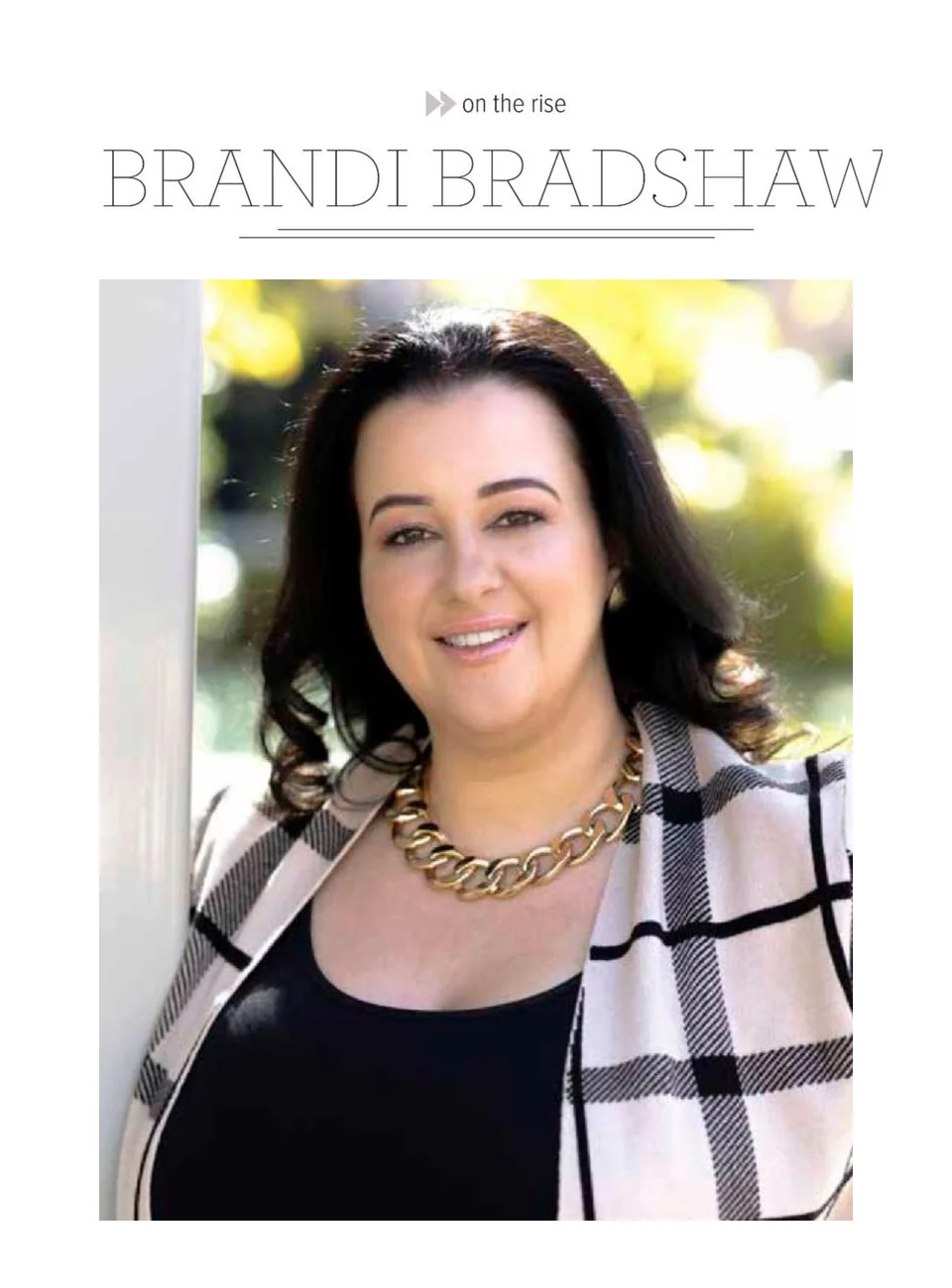 Brandi Bradshaw featured in Real Producers Chesapeake magazine, December 2022, in a profile titled On the Rise